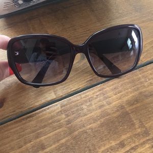 Purple coach Sunglasses with Vera Bradley Case